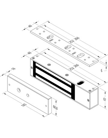 Bild MAXI-MAGNET 1200LBS ZEITVERZÖGERUNG AUFSCHRAUBMONTAGE 12V-24V GS - effeff-1