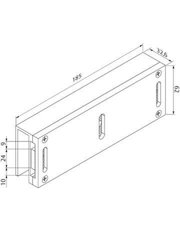 Bild GLASKLEMMSCHUH FÜR 600/1200 LBS MAGNET - effeff-1