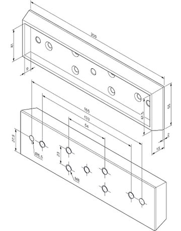 Bild MONTAGEPLATTE FÜR 600LBS MINI MAGNET - effeff-1