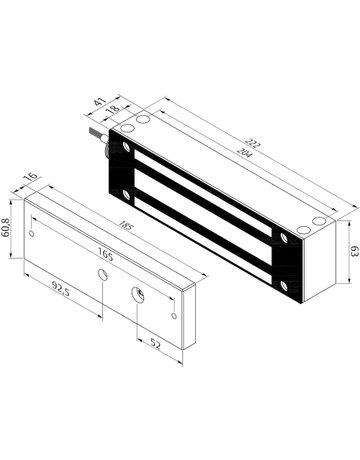 Bild TOR-MAGNET 1200LBS AUFSCHRAUBMONTAGE 12V-24V GS - effeff-1