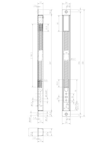 Bild Kabelübergang 10312 verdeckt,eins. Gehäuse,330mm,ER - effeff-1