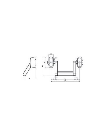 Bild Panikstangengriff OneSystem N2000 Rosette VB,PZ - effeff-1