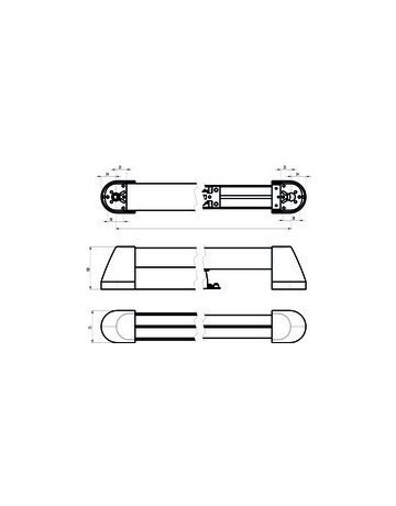 Bild Druckstange OneSystem N2100 GF Rosette VB,PZ, 910-1030mm - effeff-1