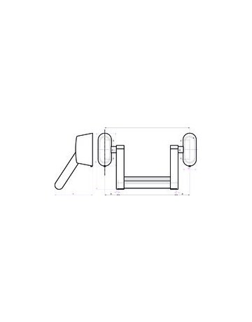 Bild Panikstangengriff OneSystem N2500 GF Rosette RR,PZ - effeff-1