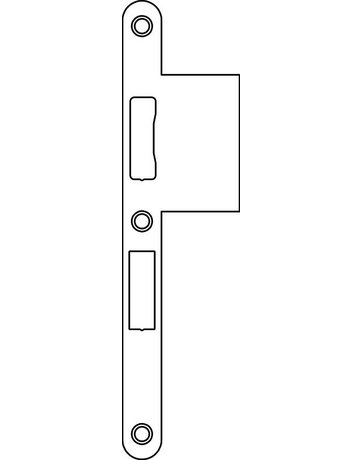 Bild Lappenschließblech OneSystem N6001 20/60x235x3 rd,edelstahl - effeff-0