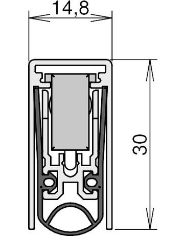 Bild Athmer Türdichtung Schall-Ex L-15/30 WS inkl. Zubehör 5382 958 mm-2