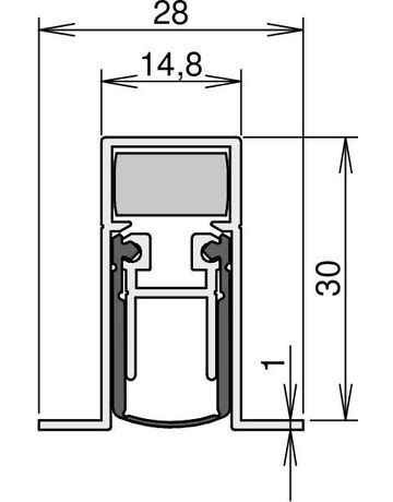 Bild Dichtung Schall-Ex DUO L-15/31OS 833mm - Athmer-2