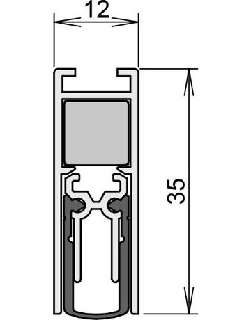 Bild Athmer Türdichtung M-12/35 Doppeldicht inkl. Zubehör 5220 1083 mm-1