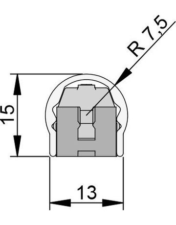 Bild Fingerschutz-Set BU-16K+ Bandseite silber Standardlänge 1980 mm-1