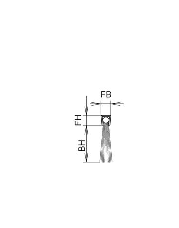 Bild Abdichtbürste zum Einnuten 4 mm verzinkt Nylon / Haarlänge 12 mm 1000 mm-1