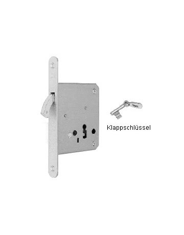 Bild Schiebetürschloss 0372 BB,D55,F20x172rd,NiSi - BKS-0