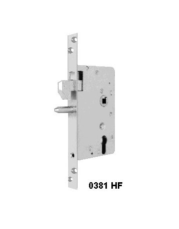 Bild Schiebetürschloss 0381 PZ72/9,D70,F24x260ktg,FD,NiSi - BKS-0