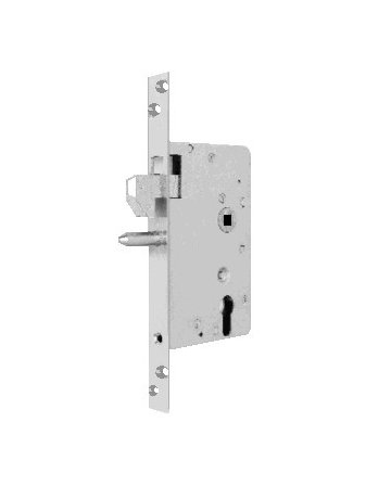 Bild Schiebetürschloss 0381 PZ72/9,D55,F24x260ktg,FD,NiSi - BKS-0