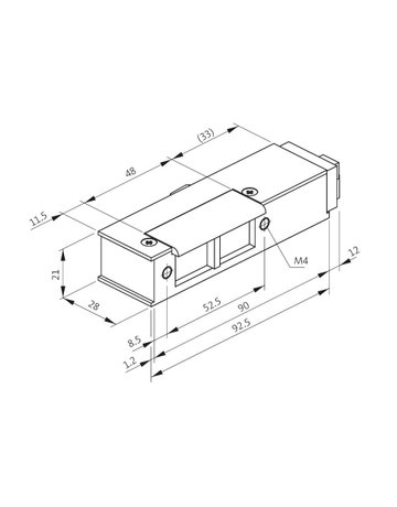 Bild FH Türöffner METÖ B 9242 12-24V AC/DC,DR,AS - BKS-1