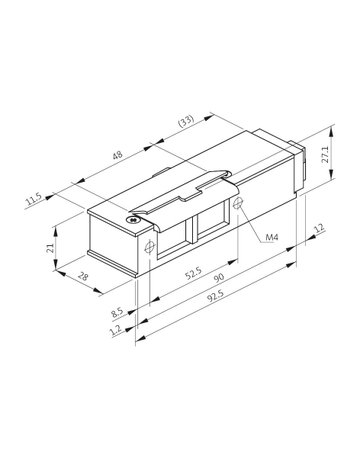 Bild FH Türöffner METÖ B 9242 12-24V AC/DC,DL,AS - BKS-1