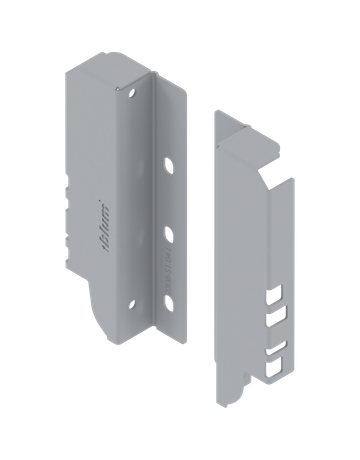Bild TANDEMBOX Holzrückwandhalter, Höhe B (160 mm), links/rechts, R9006 weissalumin. - Blum-0