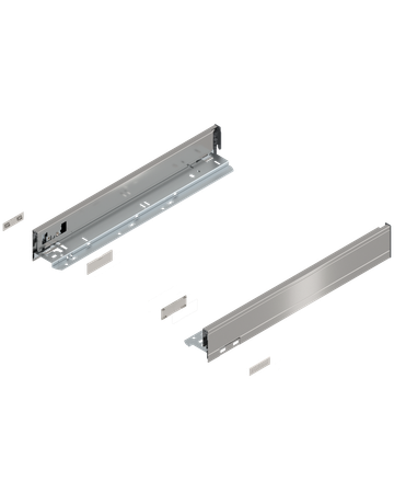 Bild LEGRABOX Zarge, Höhe N (66.5 mm), NL=450 mm, links/rechts, für LEGRABOX pure, inox-gebür.-lackiert - Blum-0