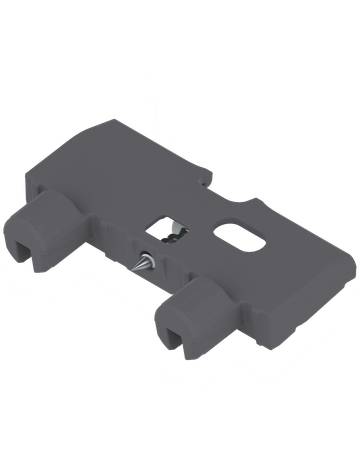 Bild TANDEMBOX Bodenabstützwinkel, erforderlich ab Korpusbreite = 750 mm, Einpressen und Schrauben, R7037 staubgrau - Blum-0
