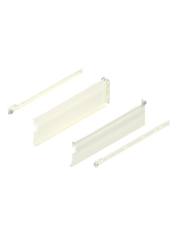 Bild METABOX Stahlzarge, K (118 mm), Teilauszug, NL=400 mm, Schraubversion, links/rechts, R9001 cremeweiss - Blum-0