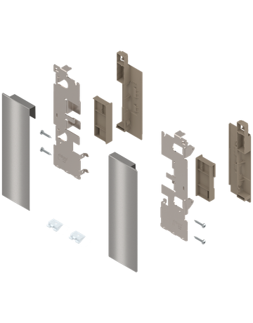 Bild LEGRABOX Fronthalter, Höhe C, für Innenauszug mit Einschubelement, links/rechts, für LEGRABOX free, inox-gebür.-lackiert - Blum-0