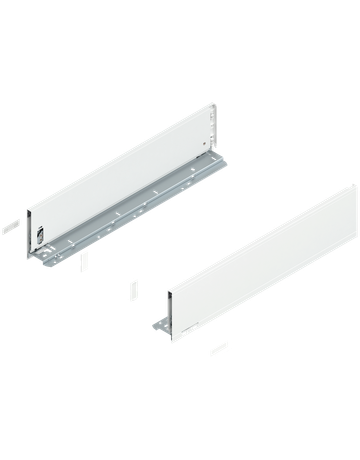 Bild LEGRABOX Zarge, Höhe K (128.5 mm), NL=550 mm, links/rechts, für LEGRABOX pure, seidenweiss matt - Blum-0