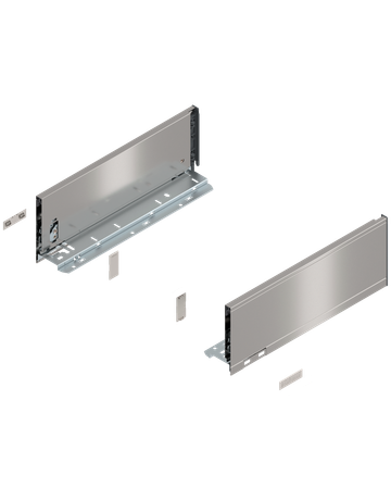 Bild LEGRABOX Zarge, Höhe K (128.5 mm), NL=350 mm, links/rechts, für LEGRABOX pure, inox-gebür.-lackiert - Blum-0