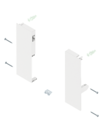 Bild TBX Fronthalter, Höhe C, für Innenauszugmit 1-fach Reling, für Antaro seidenweiß - Blum-0
