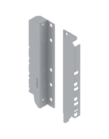 Bild TANDEMBOX Holzrückwandhalter, Höhe D (224 mm), für Innenauszug, links/rechts, R9006 weissalumin. - Blum-0