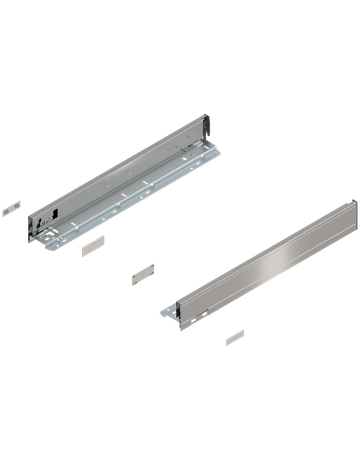 Bild LEGRABOX Zarge, Höhe N (66.5 mm), NL=500 mm, links/rechts, für LEGRABOX pure, inox-gebür.-lackiert - Blum-0