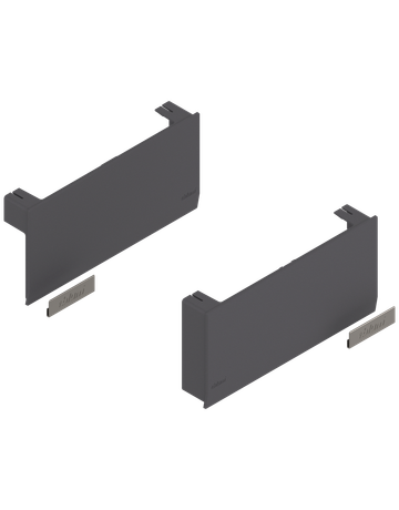 Bild AVENTOS HK top Hochklappe, Abdeckkappe groß, glatt, links/rechts, tiefgrau/inox-g. - Blum-0