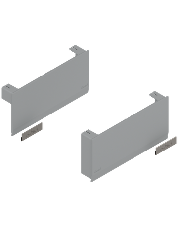 Bild AVENTOS HK top Hochklappe, Abdeckkappe groß, glatt, links/rechts, hellgrau/inox-g. - Blum-0