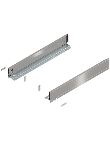 Bild LEGRABOX Zarge, Höhe M (90.5 mm), NL=600 mm, links/rechts, für LEGRABOX pure, inox-gebür.-lackiert - Blum-0