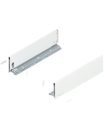 Bild LEGRABOX Zarge, Höhe K (128.5 mm), NL=450 mm, links/rechts, für LEGRABOX pure, seidenweiss matt - Blum-0