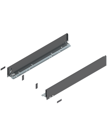 Bild LEGRABOX Zarge, Höhe M (90.5 mm), NL=650 mm, links/rechts, für LEGRABOX pure, oriongrau matt - Blum-0