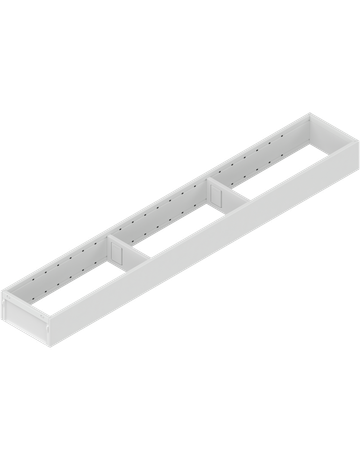 Bild AMBIA-LINE Rahmen, für LEGRABOX/MERIVOBOX Schubkasten, Stahl, NL=650 mm, Breite=100 mm, seidenweiss matt - Blum-0