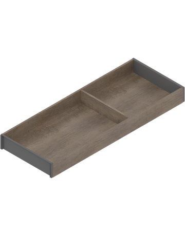Bild AMBIA-LINE Rahmen, für LEGRABOX/MERIVOBOX Schubkasten, Holzdesign, NL=550 mm, Breite=200 mm, Nebr.Eiche/oriongrau - Blum-0