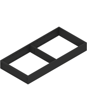 Bild AMBIA-LINE Rahmen, für LEGRABOX/MERIVOBOX Schubkasten, Stahl, NL=450 mm, Breite=200 mm, carbonschwarz matt - Blum-0