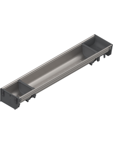 Bild ORGA-LINE Schalen-Set (teilausfüllend), für TANDEMBOX Schubkasten, NL=550 mm, KB=275 mm, Breite=103 mm, inox-gebü/staubgr - Blum-0