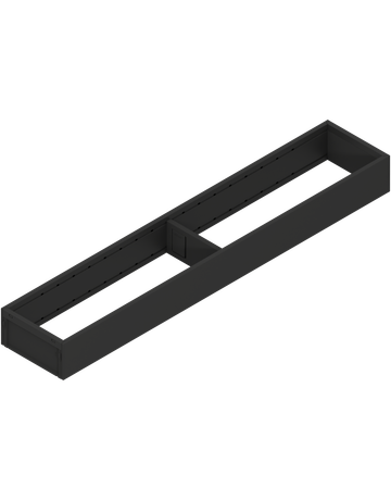 Bild AMBIA-LINE Rahmen, für LEGRABOX/MERIVOBOX Schubkasten, Stahl, NL=550 mm, Breite=100 mm, carbonschwarz matt - Blum-0
