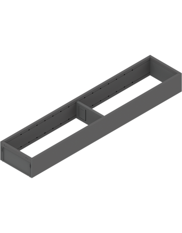 Bild AMBIA-LINE Rahmen, für LEGRABOX/MERIVOBOX Schubkasten, Stahl, NL=500 mm, Breite=100 mm, oriongrau matt - Blum-0