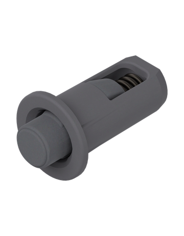 Bild Blum-Distanzpuffer, Ø 5 mm, Blendenspalt 2.6 mm, einbohren, Höhe: 2.6 mm, R7037 staubgrau-0