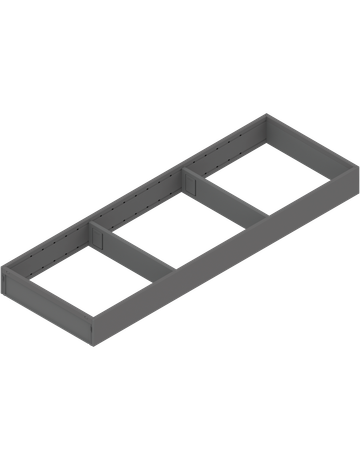 Bild AMBIA-LINE Rahmen, für LEGRABOX/MERIVOBOX Schubkasten, Stahl, NL=600 mm, Breite=200 mm, oriongrau matt - Blum-0