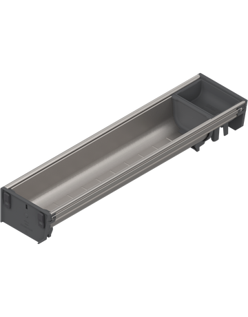 Bild ORGA-LINE Schalen-Set (teilausfüllend), für TANDEMBOX Schubkasten, NL=450 mm, KB=275 mm, Breite=103 mm, inox-gebü/staubgr - Blum-0