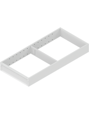 Bild AMBIA-LINE Rahmen, für LEGRABOX/MERIVOBOX Schubkasten, Stahl, NL=450 mm, Breite=200 mm, seidenweiss matt - Blum-0