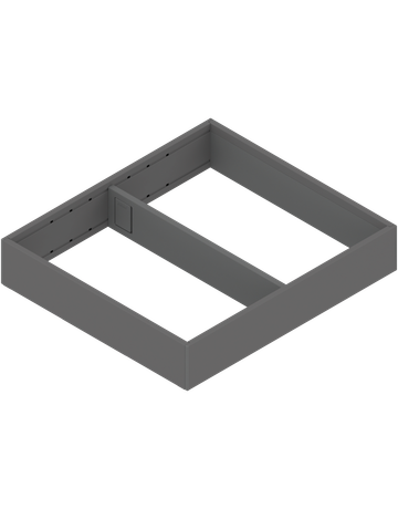 Bild AMBIA-LINE Rahmen, für LEGRABOX/MERIVOBOX Schubkasten, Stahl, NL=300 mm, Breite=242 mm, oriongrau matt - Blum-0