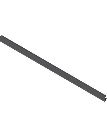 Bild LEGRABOX Vorderstück, mit Nut für Einschubelement, für Innenauszug, KB=1200 mm, zum Ablängen, oriongrau matt - Blum-0