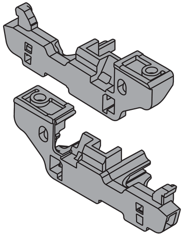 Bild POSISTOP u. Tiefeneinstellung für MOVENTO Kupplung, links/rechts, R7037 staubgrau - Blum-1