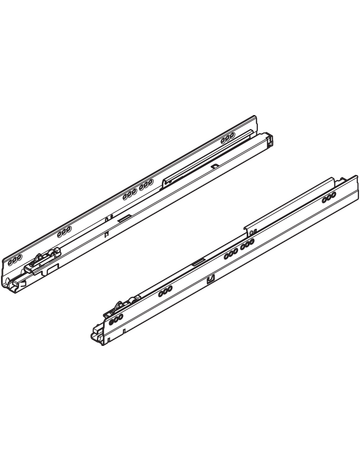 Bild TBX Korpusschiene für Blumotion oder Tip On / Blumotion 30 kg, NL=500 mm-1