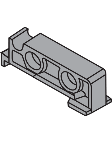 Bild TANDEM/MOVENTO Aufsteckhalter, symmetrisch, natur - Blum-1
