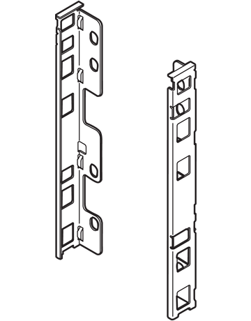 Bild LEGRABOX Holzrückwandhalter, Höhe C (193 mm), links/rechts, oriongrau matt - Blum-1